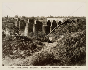 Nerbada Bridge  between Itarsi and Jabalpur  India  1926.