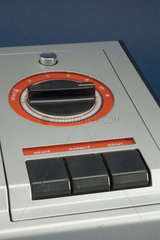Detail of a Telefunken TP 1005 Teldec VideoDisc player  c 1975.