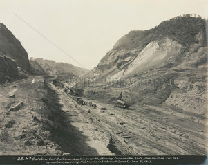 Construction of the Panama Canal  Panama  1913.