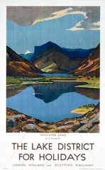 ‘The Lake District for Holidays’  LMS poster  1923-1939.