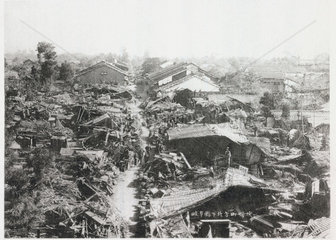 Gifu after the earthquake  Japan  1891.