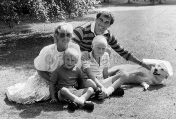 Peter Shilton and family  August 1983.