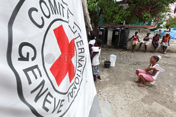 Port-au-Prince  Haiti  mobile Klinik des Deutschen Roten Kreuzes