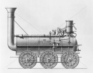 Steam locomotive 'Royal George'  October 1827.