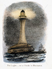 'For light - as a Guide to Mariners'  c 1845.