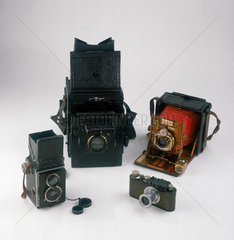 Popular cameras of the 1920s and 1930s.