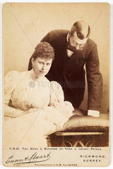 'The Duke and Duchess of York & Infant Prince'  1894.