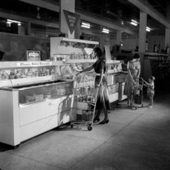 Booker company supermarket in Georgetown  Frozen food counter  1958.
