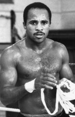 Lloyd Honeyghan  British boxer  April 1987.