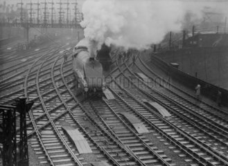 LNER express train ‘Silver Jubilee’ leaving Newcastle.
