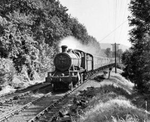 Hastings-Birmingham steam locomotive  Surrey  10 September 1960.
