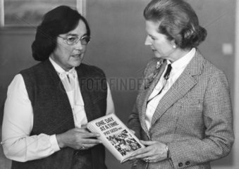 Margaret Thatcher with Pat Seed MBE  c 1979.