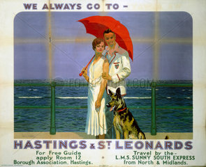 ‘Hastings and St Leonards’  SR poster  1933.