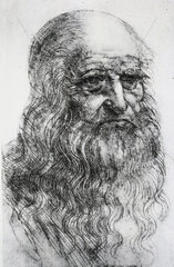 Leonardo da Vinci  Italian artist and inventor  c 1510s.
