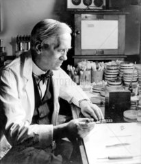 Professor Alexander Fleming  Scottish bacteriologist  c 1930.