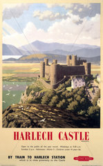 ‘Harlech Castle’  BR (WR) poster  1948-1965.