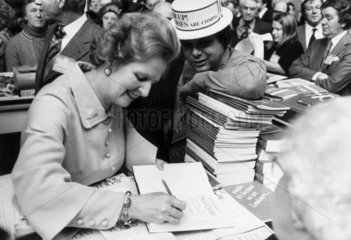 Margaret Thatcher at the Tory Party Conference  Blackpool  October 1977.