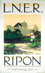 ‘Ripon’  LNER poster  1923-1947.