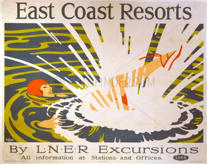 ‘East Coast Resorts’  LNER poster  1935.