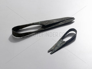 Two pairs of scissors  Roman  c 201-500 AD.