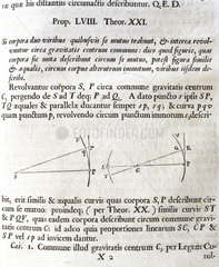 Gravitational attraction  1687.