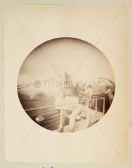 Sailors firing a machine gun  1888.
