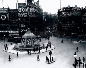 Piccadilly Circus  London  5 May 1945.