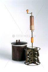 Calorimeter from Joule's water friction apparatus  1849.
