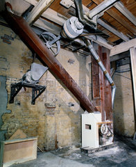 Grinding machinery used to produce casein plastic  1900.