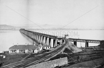 Tay Bridge  Dundee  c 1890.