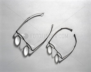 Two pairs of spectacles  1800-1850.