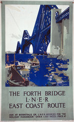 ‘The Forth Bridge’  LNER poster  1923-1947.