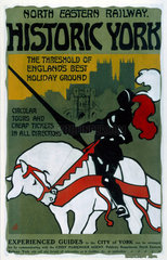 ‘Historic York’  NER poster  1910.