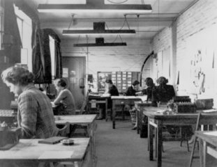 Code-breaking at Bletchley Park  1943.