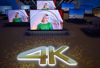Berlin  Deutschland  TV-Geraete vorgestellt  die mit der 4K-Technik ausgestattet sind