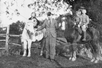 Arthur C Clarke with his siblings  c 1934.