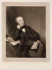 Rowland Hill  originator of the penny post  1848.