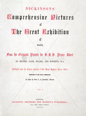 Dickinson's ‘Comprehensive Pictures of The Great Exhibition of 1851’.