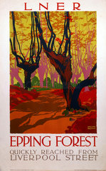 'Epping Forest ‘  LNER poster  1923-1947.