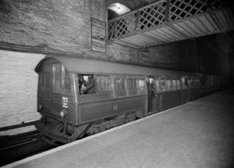 Early underground train  c 1935.
