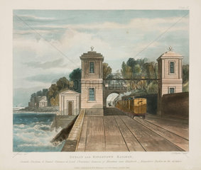 Granite towers and a tunnel entrance on the Dublin & Kingstown Railway  1834.
