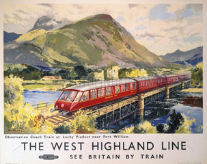 'The West Highland Line'  BR poster  1959.