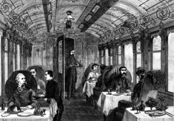 Pullman dining car  1879.