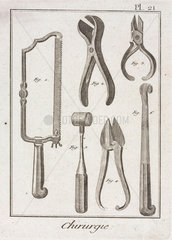 Surgical saw and other instruments  1780.