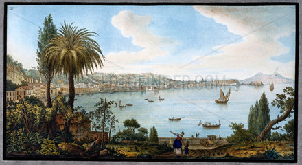 Naples as seen from Posillipo  Kingdom of Naples  c 1766.