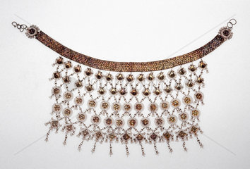 Silver necklace  Indian  1850-1925.