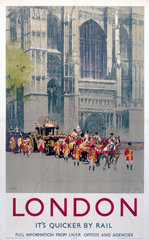 'Lord Mayor's Coach'  LNER poster  1923-1947.
