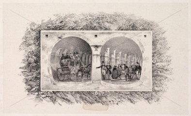 The Thames Tunnel  London  1826.