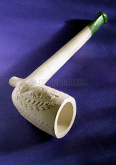 Clay tobacco pipe  1900-1910.