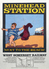 'Minehead Station - Next to the Beach!'.